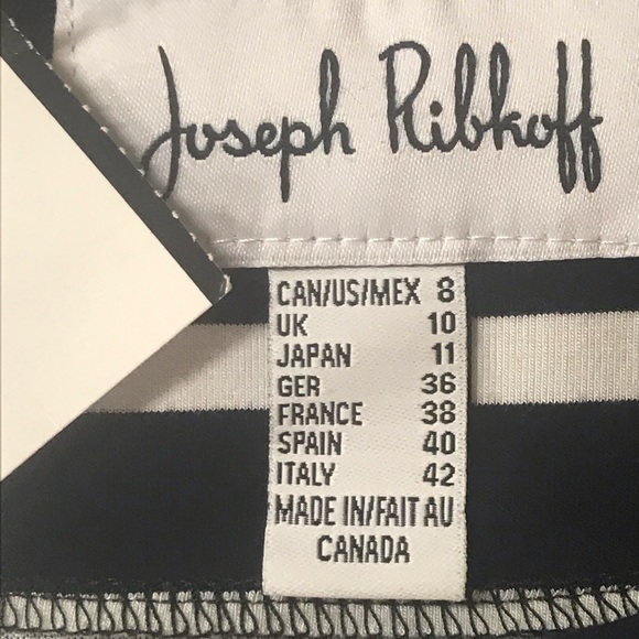 NWT Joseph Ribkoff Navy & White Stripe Cardigan - Picture 4 of 8